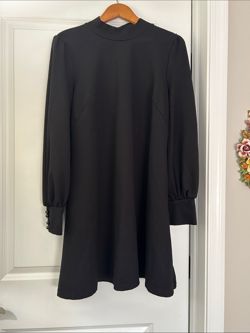 kate spade Black Long-Sleeve A-Line Dress